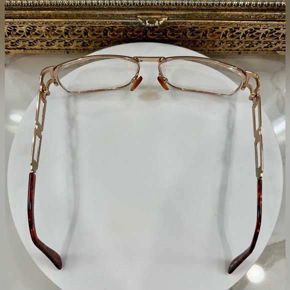 Bella Italia - Vintage Italian Gold/Silver Rx Eyeglass Frames - VGUC - Picture 10 of 14